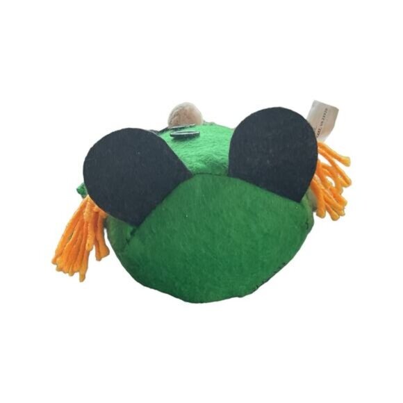 Green & Black Sequin Witch Gnome Weighted Orange Braids & Buttons Halloween Deco - Picture 5 of 5